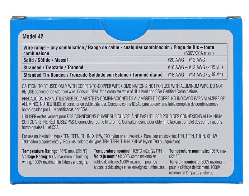 IDEAL INDUSTRIES INC. 30-1042 SpliceLine In-Line Wire Connectors (Box of 100) - Image 5